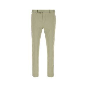 Pt Torino Men Sage Green Stretch Cotton Pant